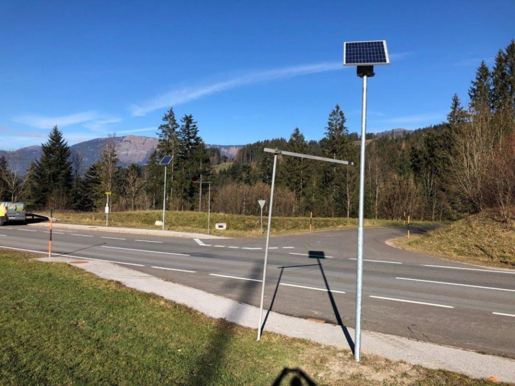 Solar Straßenbeleuchtung vom Hersteller Congaia – Gemeinde Abtenau