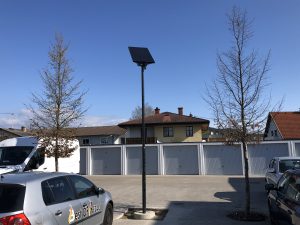 Solare Parkplatzbeleuchtung